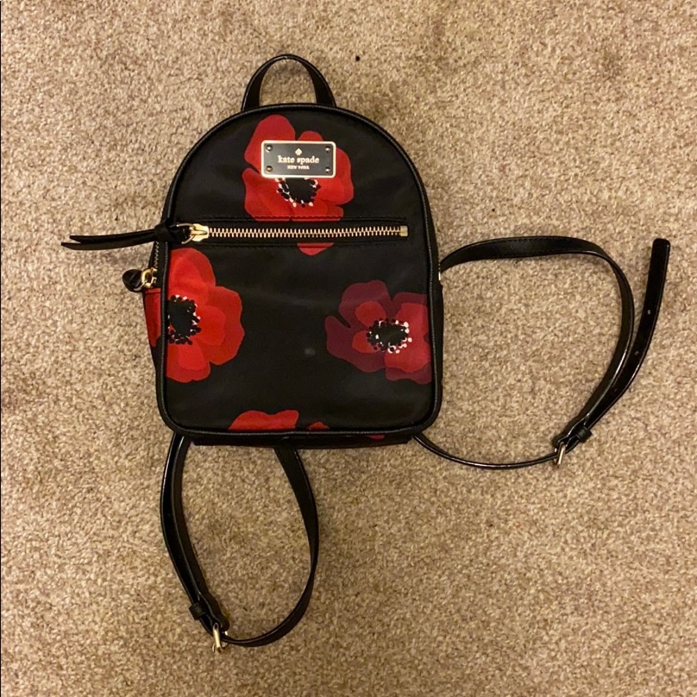 Kate Spade Mini Nylon Floral Backpack